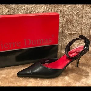 Size 11 - Black kitten heel with ankle strap